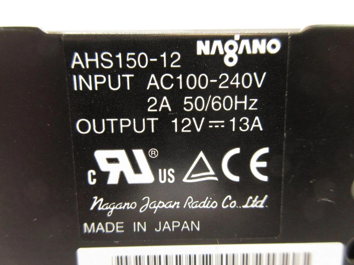 Used Nagano Japan Radio AHS150-12C Power Supply AHS150-12 Lot of 2 Nikon Used Working