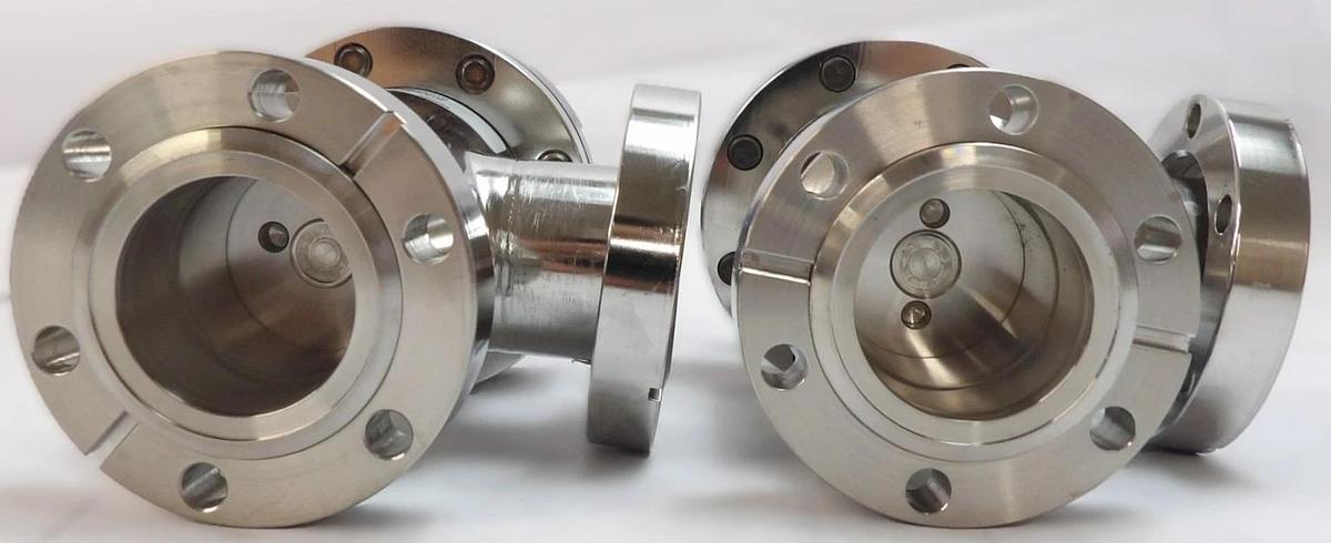 Used MKS Instruments UHV-40-ACC-EAVM Manual UHV Isolation Valve Lot of 2 Working