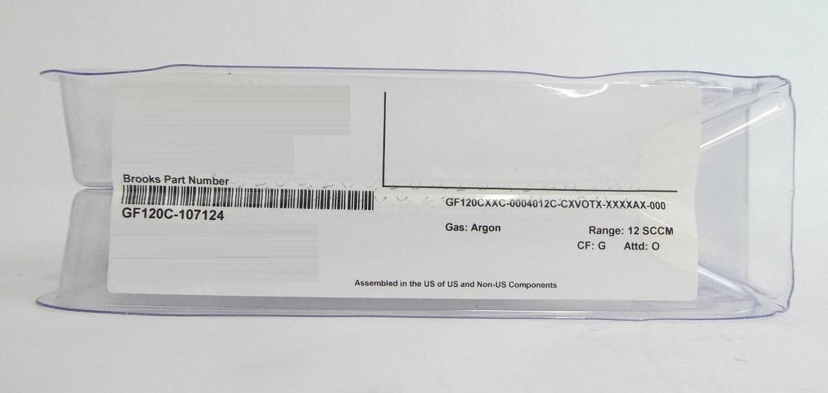 Brooks Instrument GF120C-107124 Mass Flow Controller MFC 12 SCCM Ar New Spare