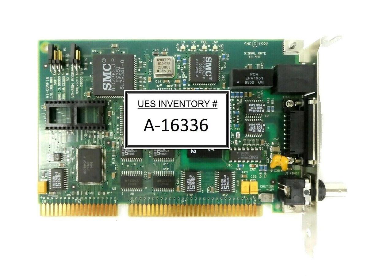 Used SMC 61-600406-003 Elite16 EtherCard PCB Card KLA Instruments 2132 Working