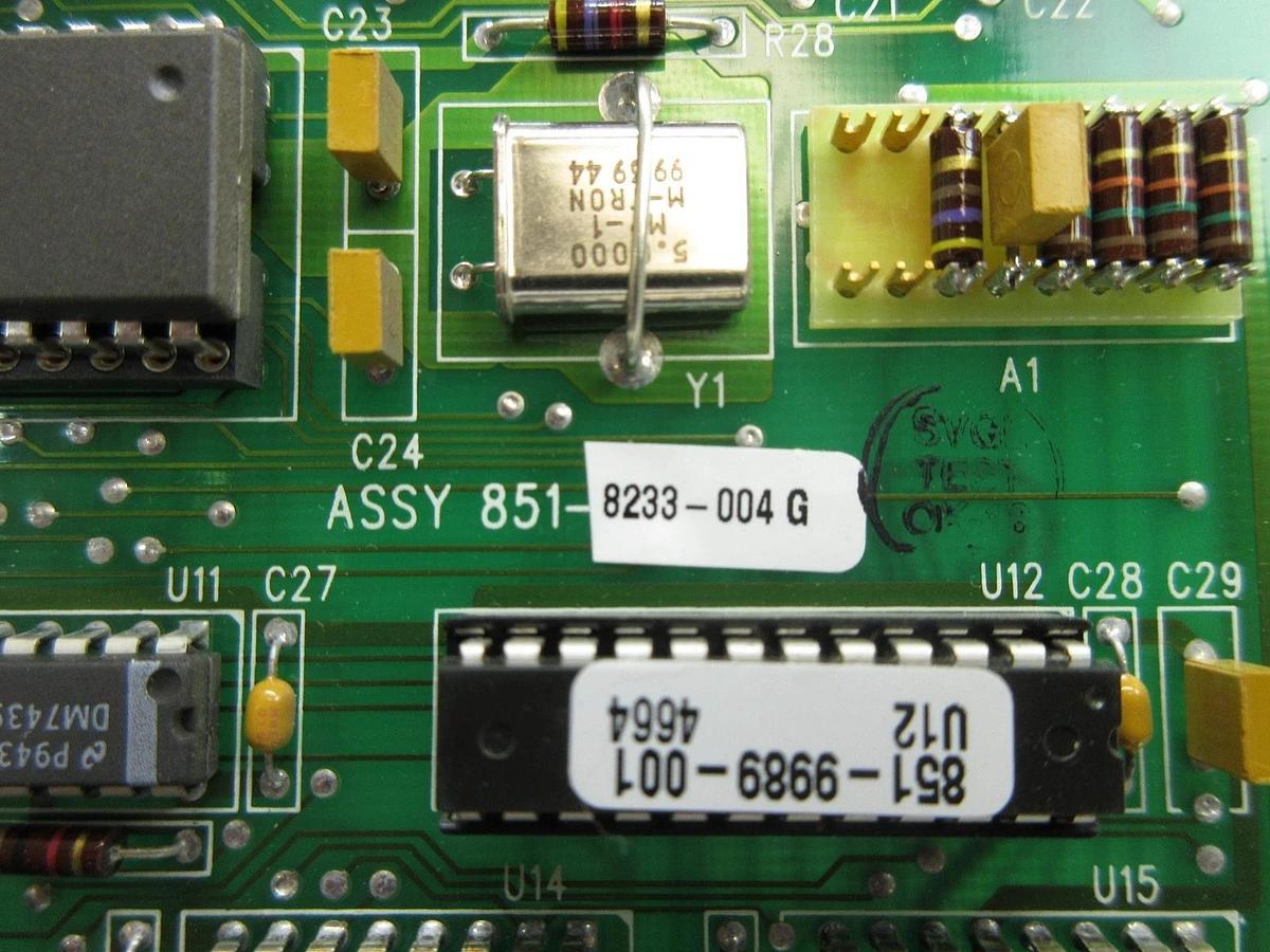 Used SVG Silicon Valley Group 851-8233-004 Processor PCB Card Rev. G 90S Used Working
