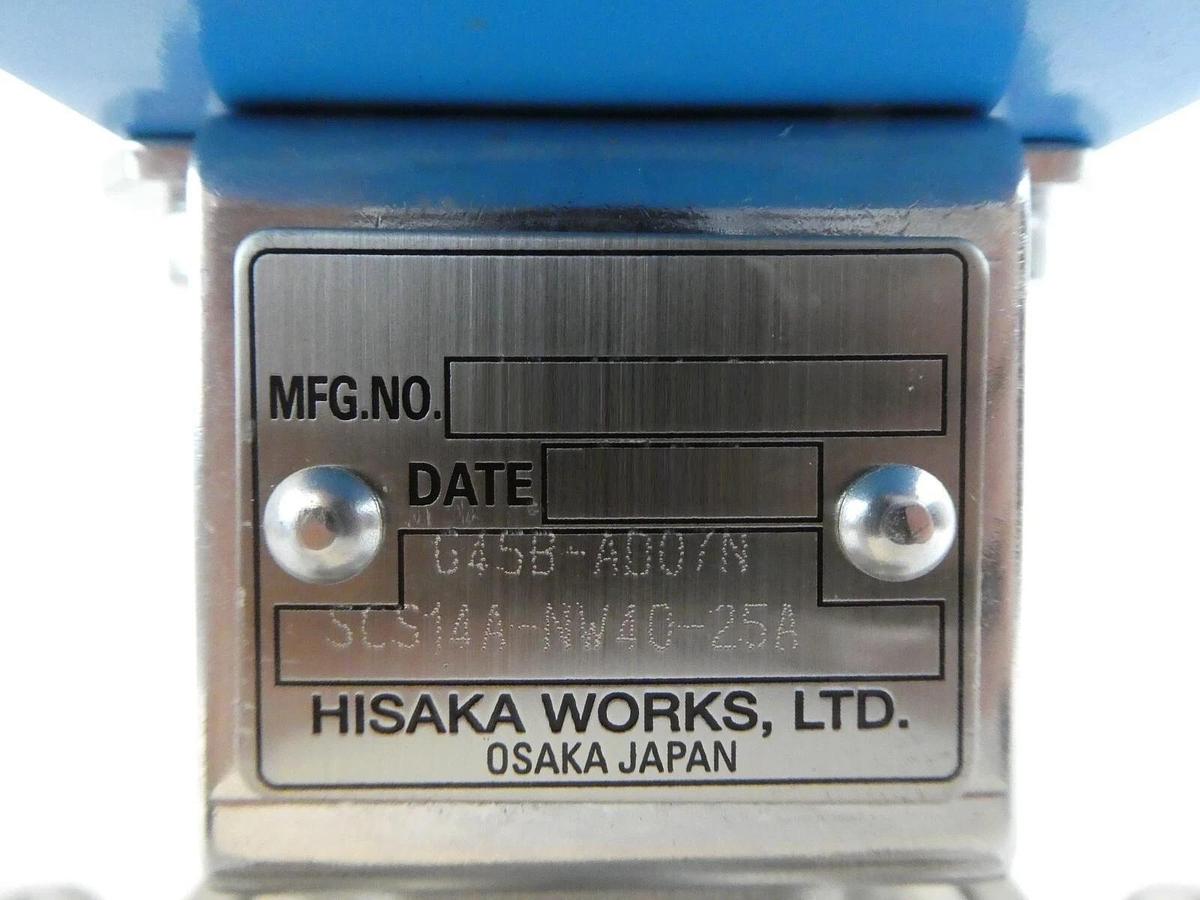 Used Hisaka SCS14A-25A Double Acting Actuator G45B AD07N Working Surplus