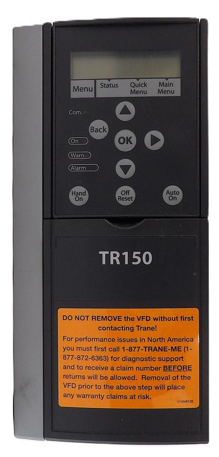 Used Trane 134H4924 3-Phase Variable Frequency Drive TR150 Working