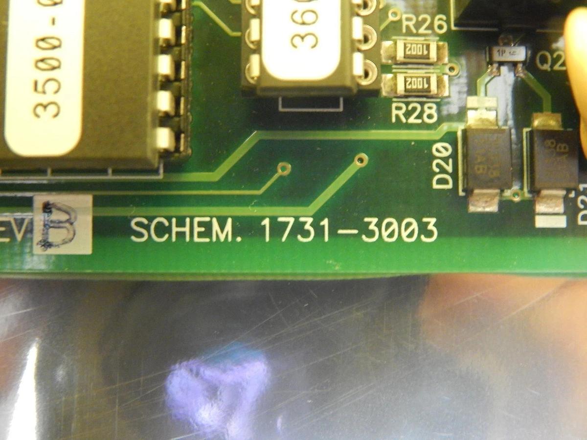 Used Schumacher 1730-3003 Cabinet Controller PCB Card 1731-3003 Working