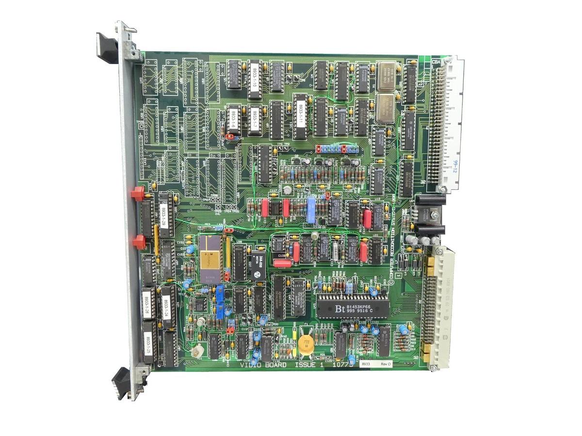 Used Computer Recognition Systems 10779 VIDIO BOARD PCB Card 8933 Working Surplus
