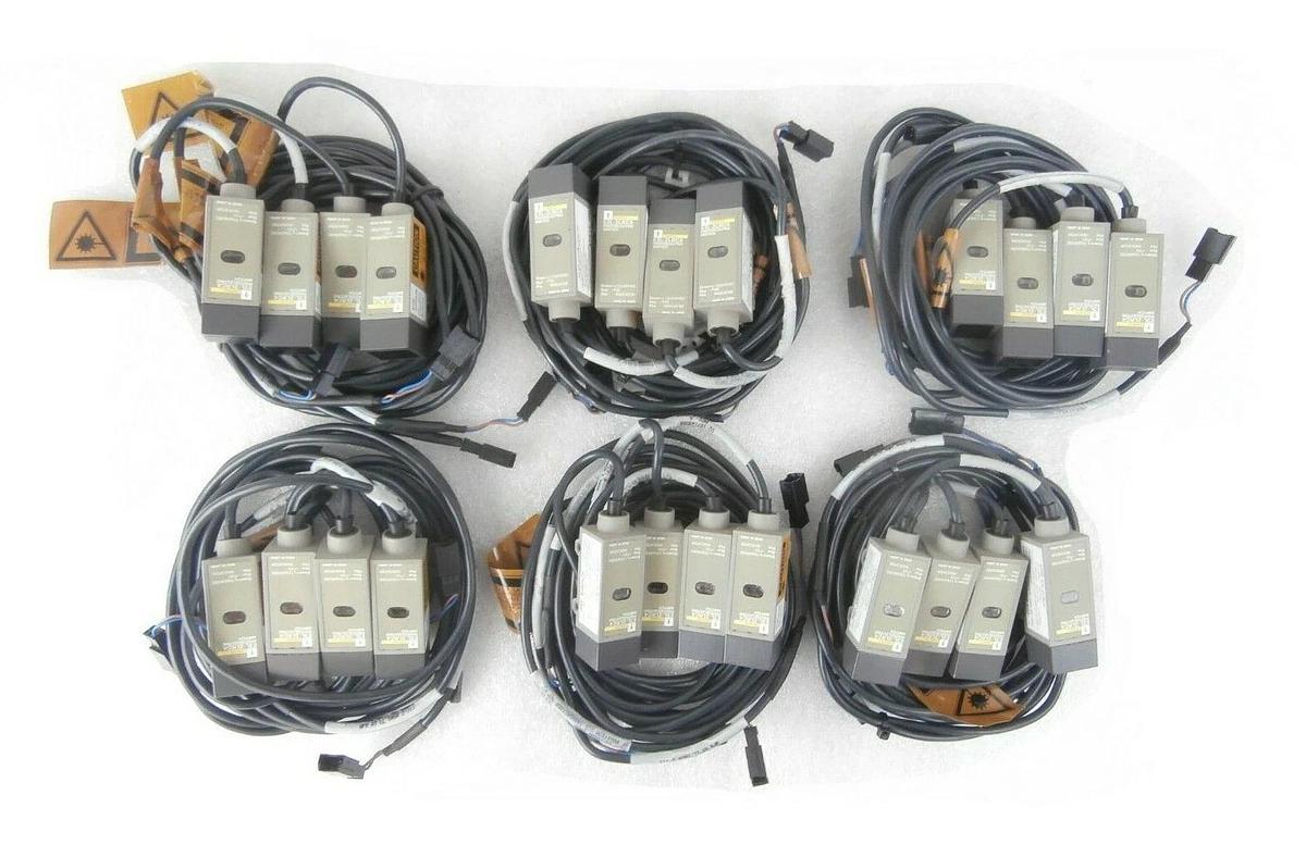 Used Omron E3L-2LRC4 Photoelectric Switch Reseller Lot of 24 Working Surplus