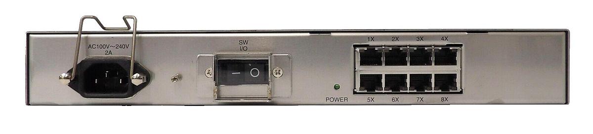 Used TEL Tokyo Electron E280-000065-12 8-Port Switching Hub E2U205-12 Working Surplus