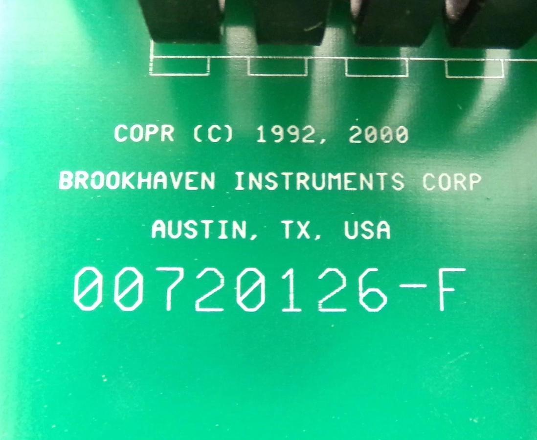 Used Brookhaven Instruments 10720126 X Scan Amp PCB Card SCANMASTER II Working