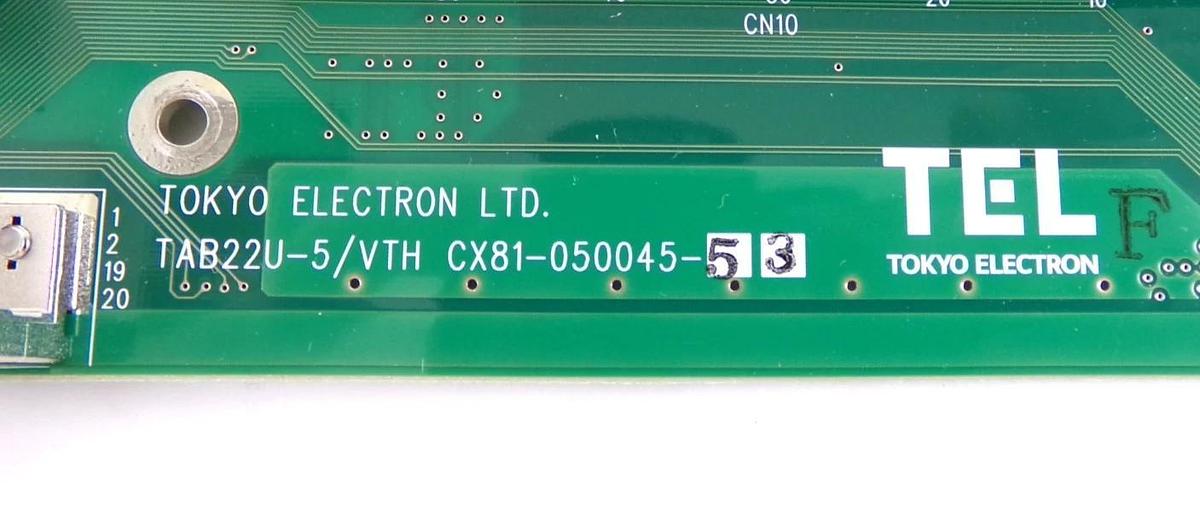 Used TEL Tokyo Electron CX81-050045-53 PCB TAB22U-5/VTH Working Surplus