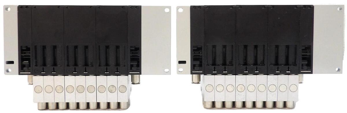 Used AMAT Applied Materials 0190-85739 9-Port Pneumatic Manifold Lot of 2 Working