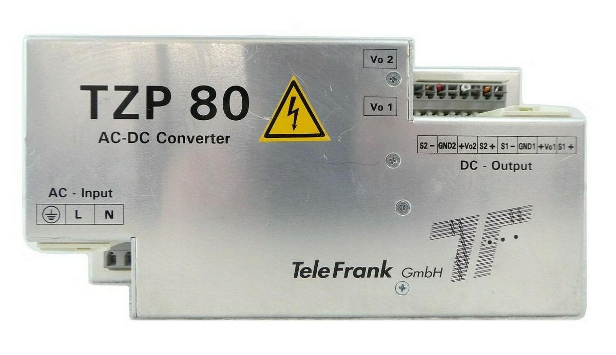 Used TeleFrank TZP80-2405/S AC-DC Converter TZP 80 Brooks Fixload Working Surplus