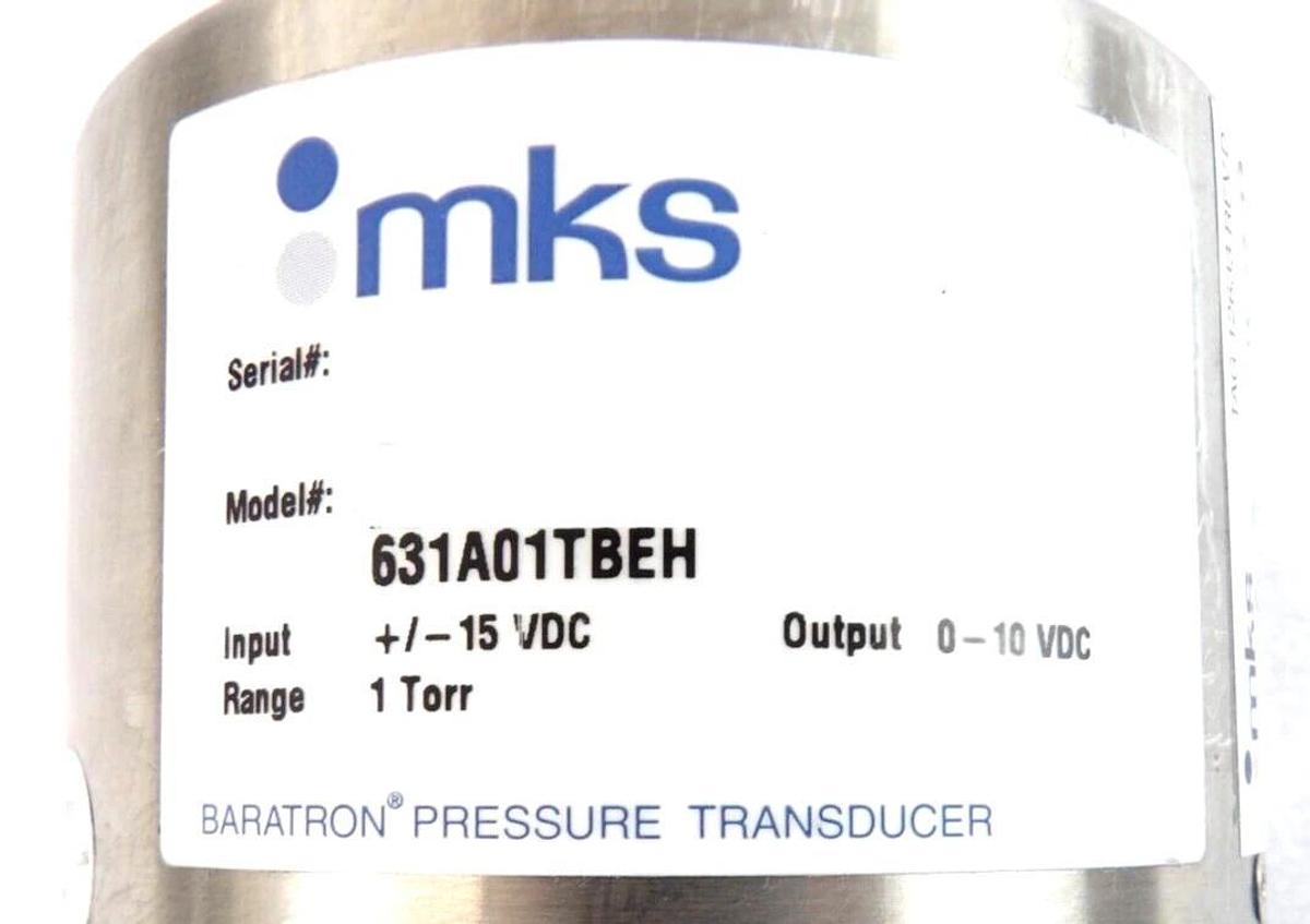 Used MKS Instruments 631A01TBEH Baratron Pressure Transducer Type 631 Working Spare