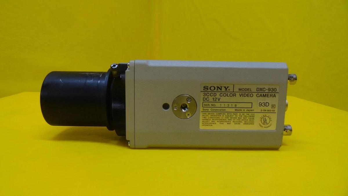 Used Sony DXC-930 3CCD Color Video Camera /CCD-IRIS Used Working