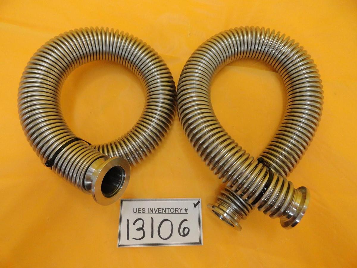 Used MKS Instruments Flexible Bellows Vacuum Hose NW25 18" Stainless Steel HPS Used