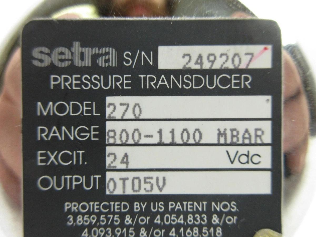 Used Setra 207 Pressure Transducer Nikon NSR-1755G7A Step-and-Repeat G-Line Used