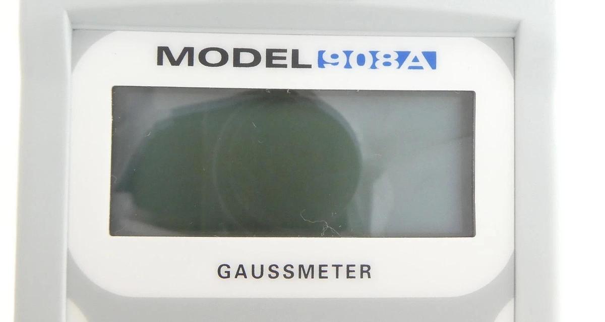 Used Magnetic Instrumentation 908A Microprocessor Controlled Gaussmeter Working