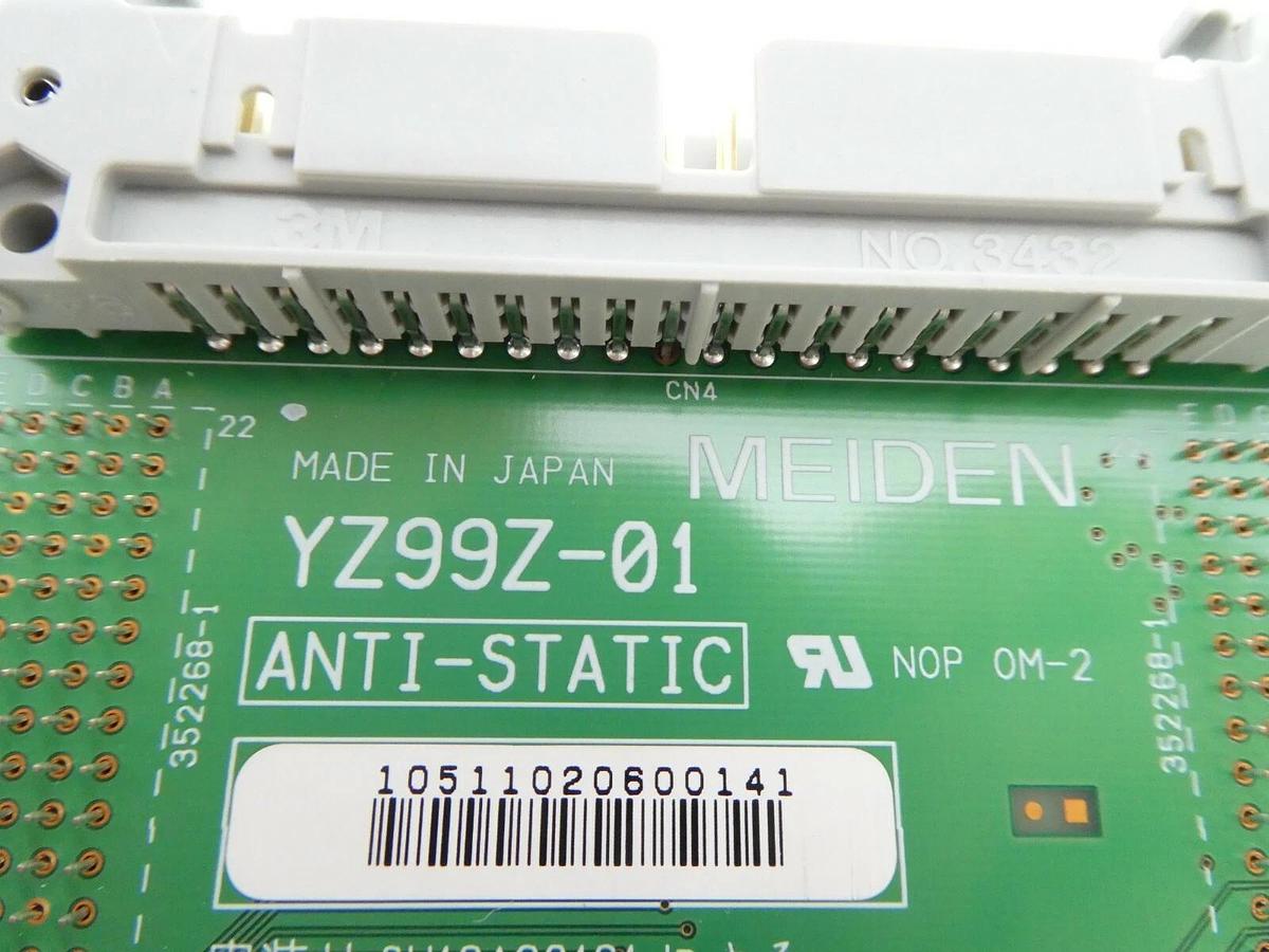 Used Meiden YZ99Z-01 Backplane Interface Board PCB SU22A32031 TEL Lithius Working