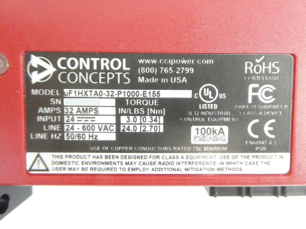 Used Control Concepts uF1HXTA0-32-P1000-E155 SCR Controller Lot of 12 Working