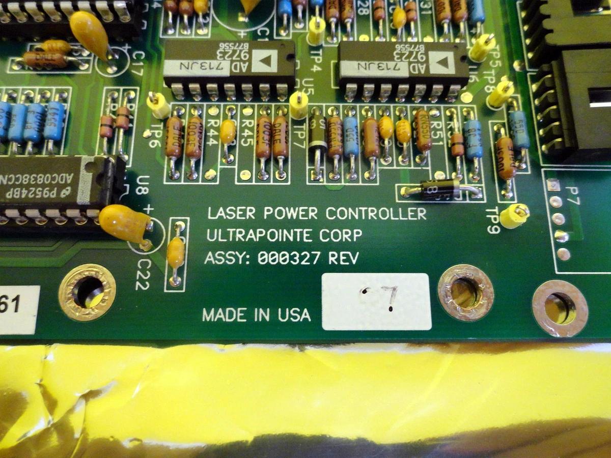 Used Ultrapointe 000327 Laser Power Controller PCB KLA-Tencor Working Surplus