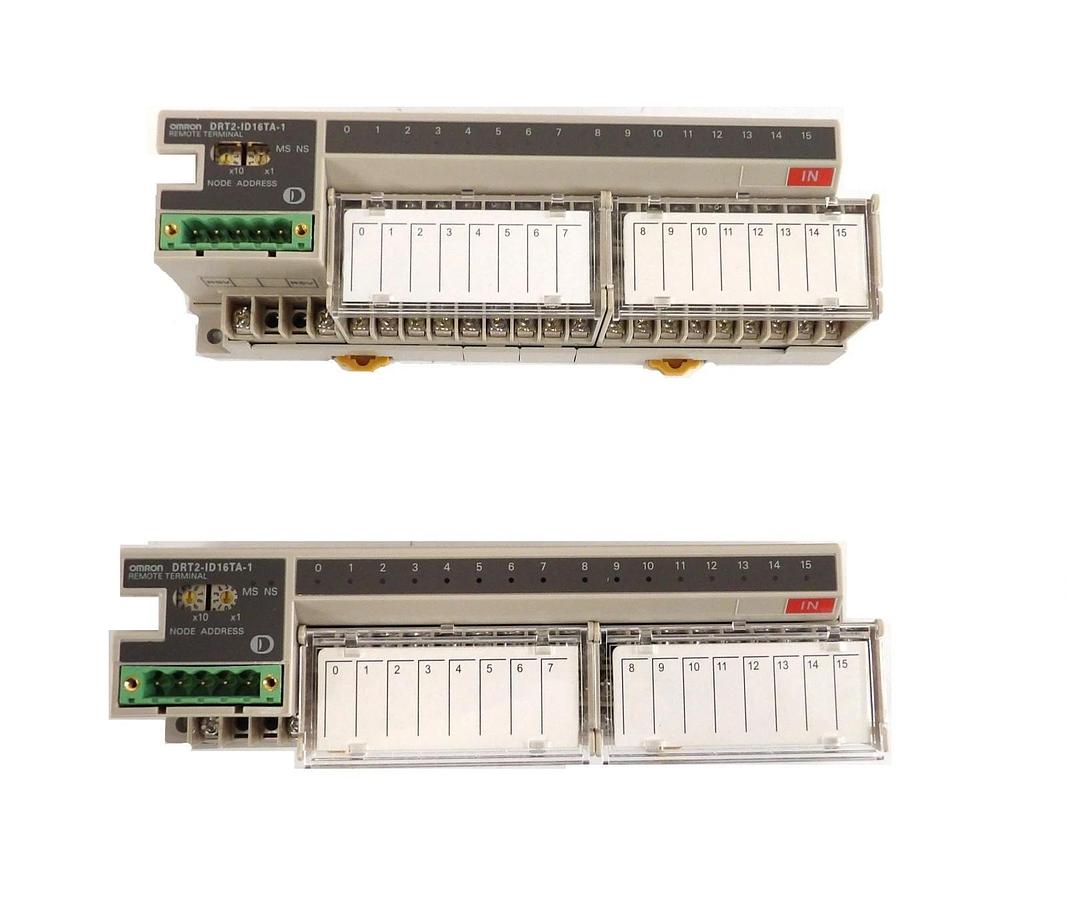 Used Omron DRT2-ID16TA-1 Remote Terminal DeviceNet ASM 41-125761A01 Lot of 2 New