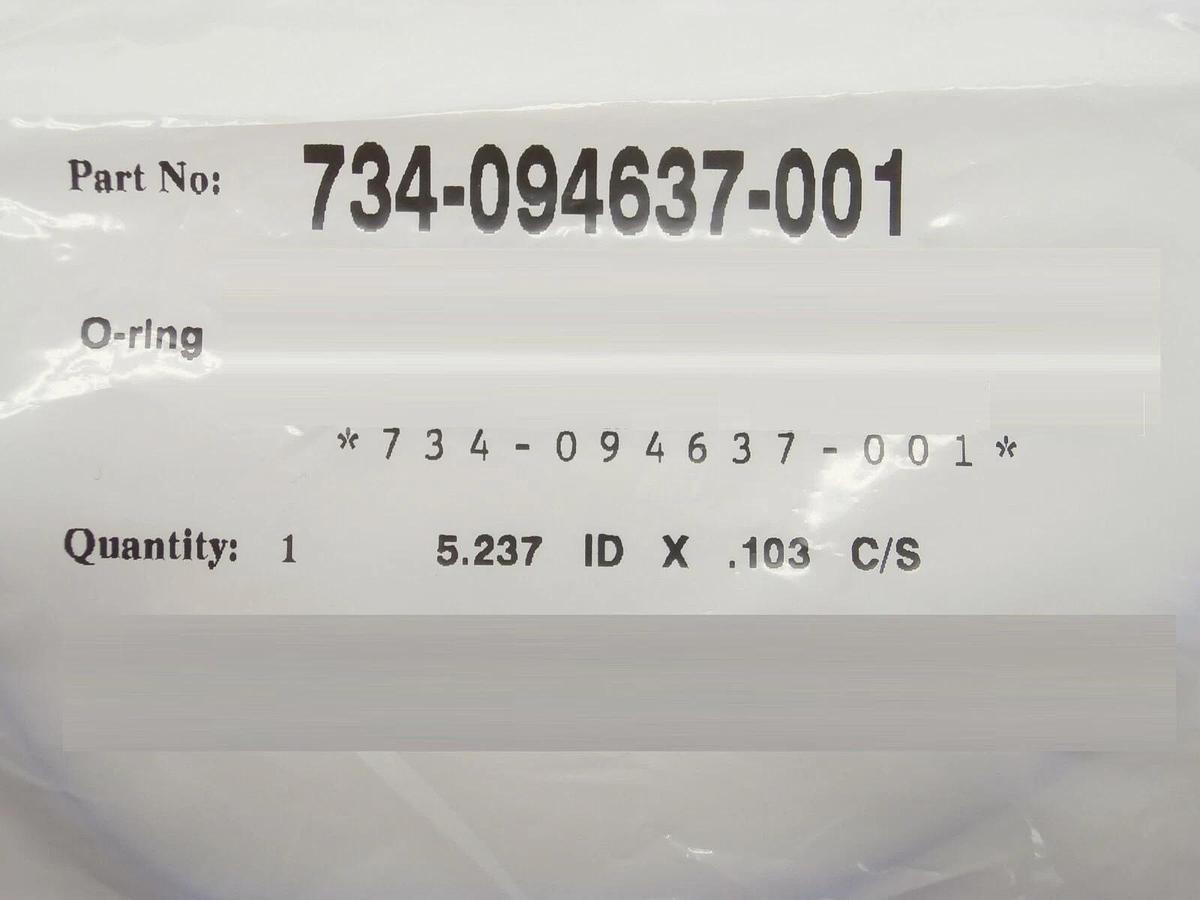 Lam Research 734-094637-001 Quartz Window O-Ring Reseller Lot of 5 New