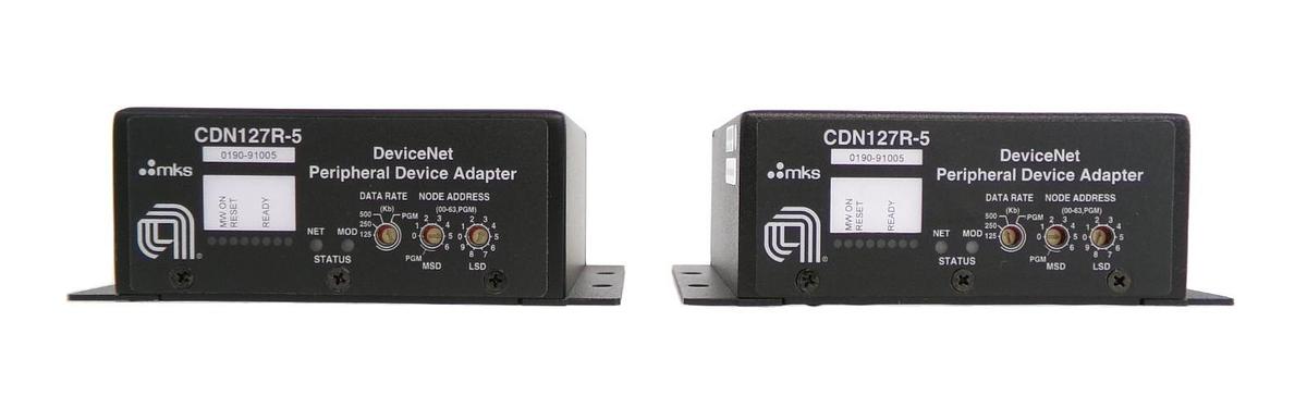 MKS Instruments CDN127R-5 DeviceNet Peripheral Adaptor Lot of 2 New