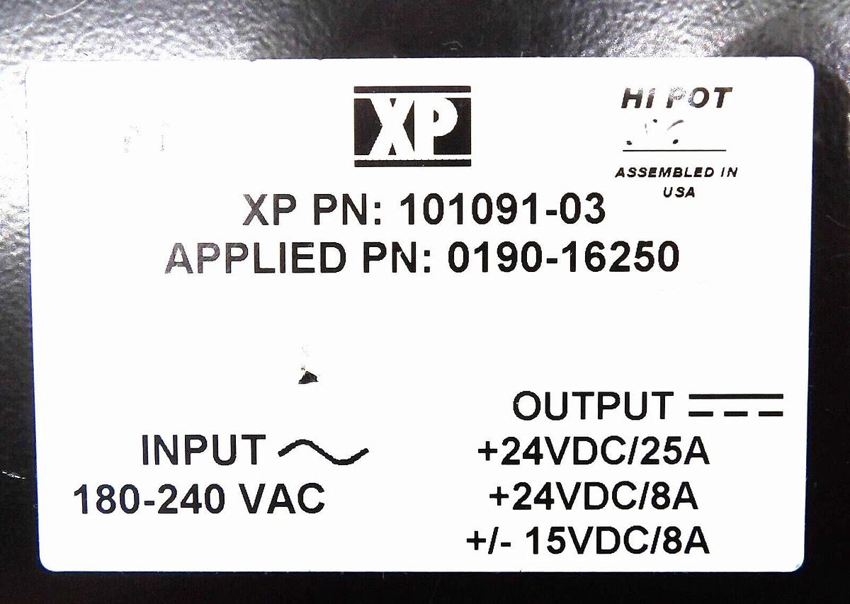 Used XP Power 101091-03 DC Power Supply AMAT 0190-16250 Reseller Lot of 2 Working