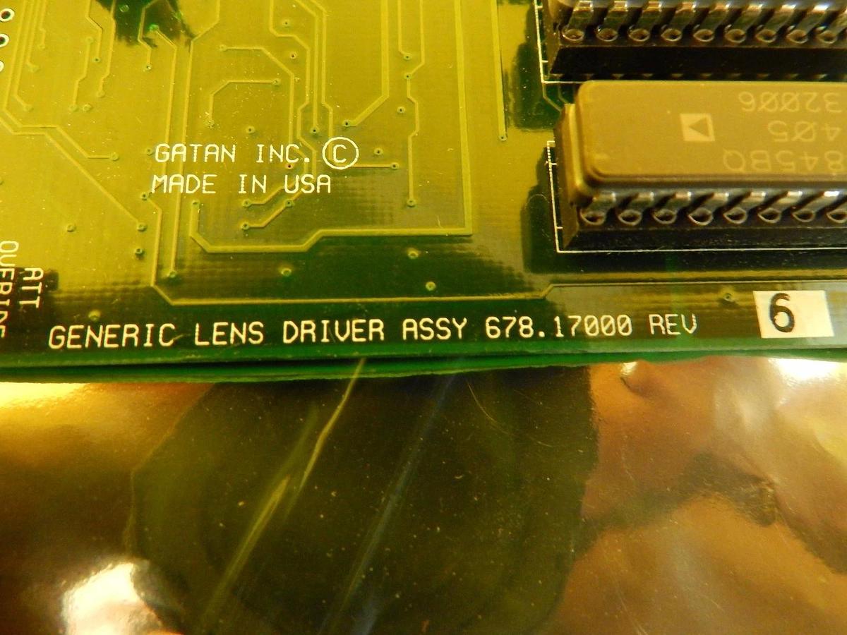 Used Gatan 678-17004 GIB Lens Driver LENS 3 PCB Card Rev. 5 JEOL JEM-2010F Used
