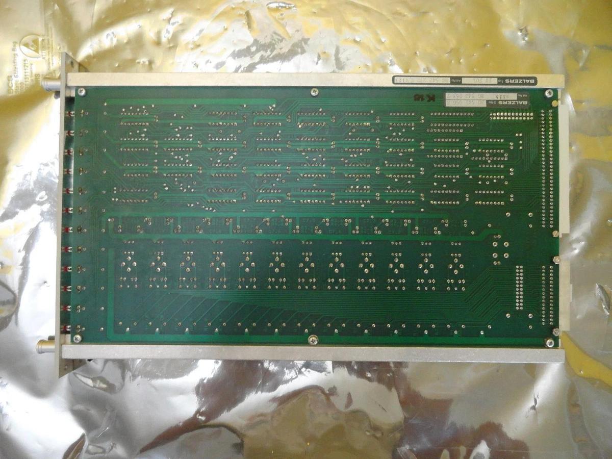 Used Balzers BG 542 272 T Indicator Display IU 201 PCB Card BG 542 263 T Used Working
