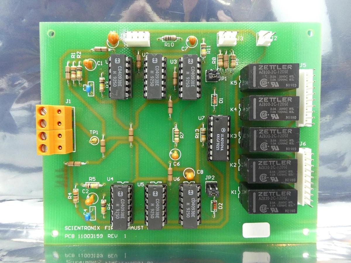 Used Scientronix 110031596 PCB FIRE/EXHAUST BD Reseller Lot of 3 Working Surplus