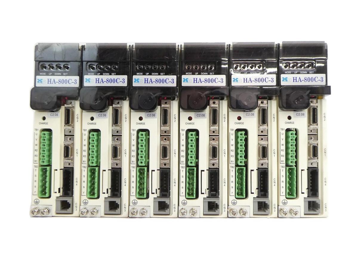 Used Harmonic Drive Systems 9800302138 Servo Drive HA-800C-3D-200 Lot of 6 Working