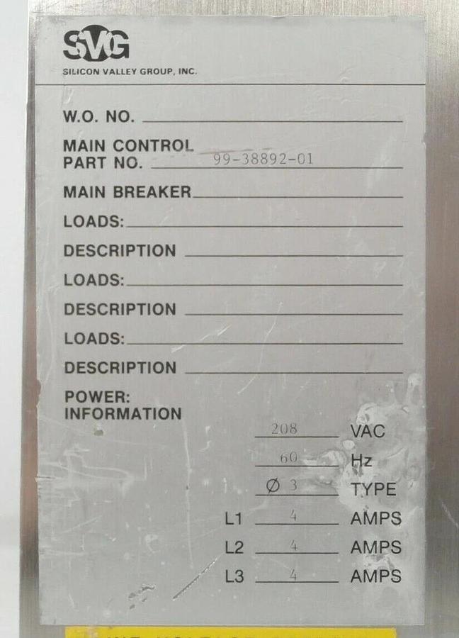 Used SVG Silicon Valley Group 99-38892-01 Developer Spindle Motor Controller Working