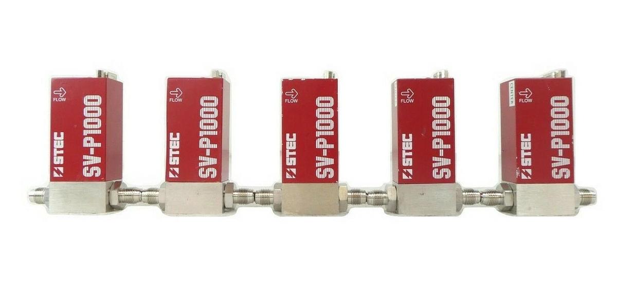 Used STEC SV-P1203 Pneumatic Flow Controller SV-P1000 Reseller Lot of 5 Working Spare
