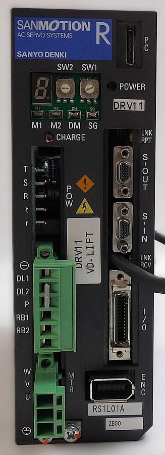 Used Sanyo Denki RS1L01AZB00 Servo Drive SANMOTION R Reseller Lot of 8 Working