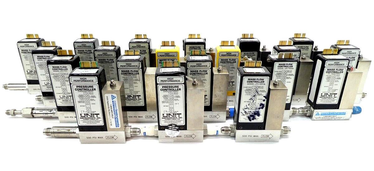 Used UNIT Instruments UFC Mass Flow Controller MFC UFC-1200A UFC-1000 Lot of 20