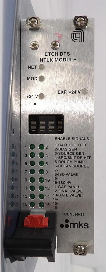 Used MKS Instruments CDN500-38 Etch DPS Interlock Module AMAT 0190-17964 Working