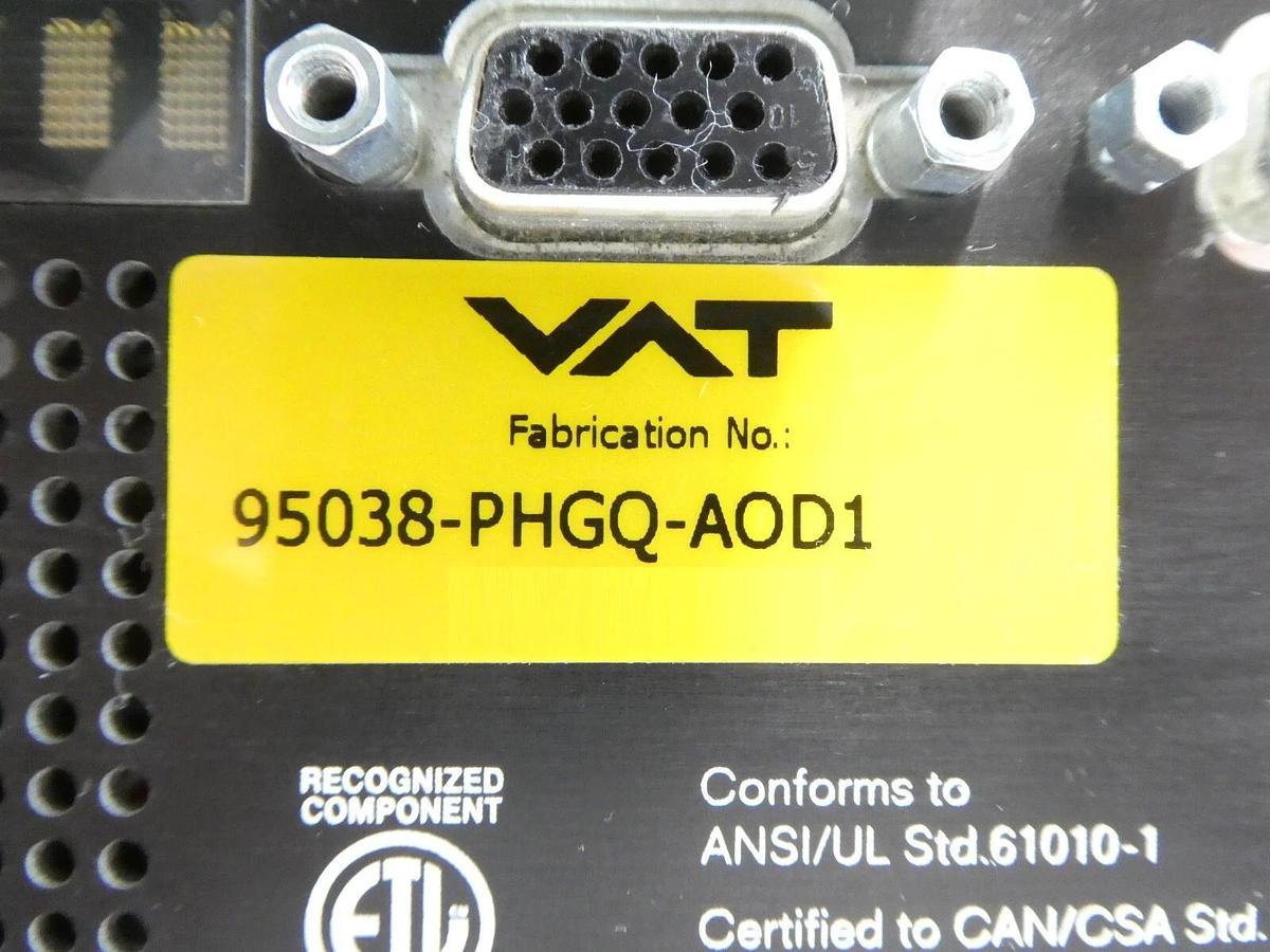 Used VAT 95038-PHGQ-AOD1 Butterfly Valve w/Integrated Pressure Controller Spare