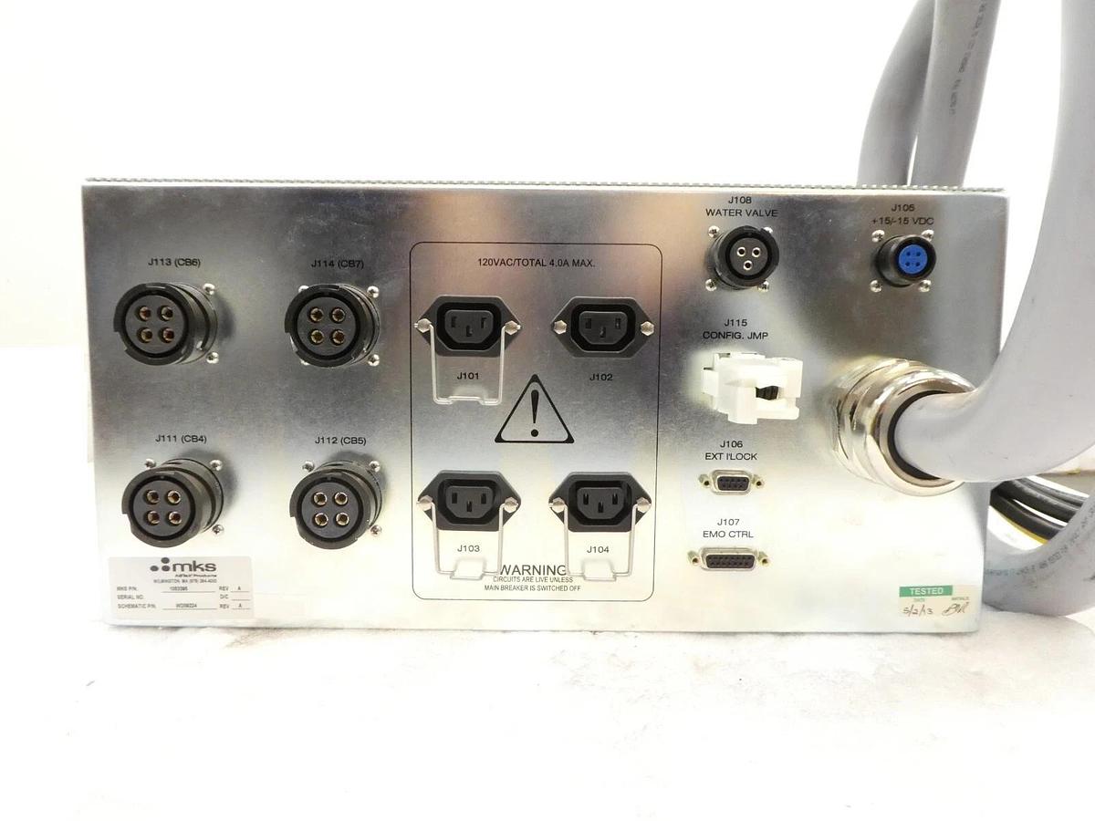 Used MKS Instruments 1053395 Ozone System Power Distribution AX8585 ASTeX Working