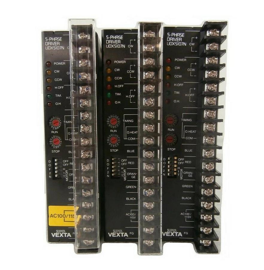 Used Oriental Motor UDX5107N 5-Phase Driver Super VEXTA Lot of 3 Working Surplus