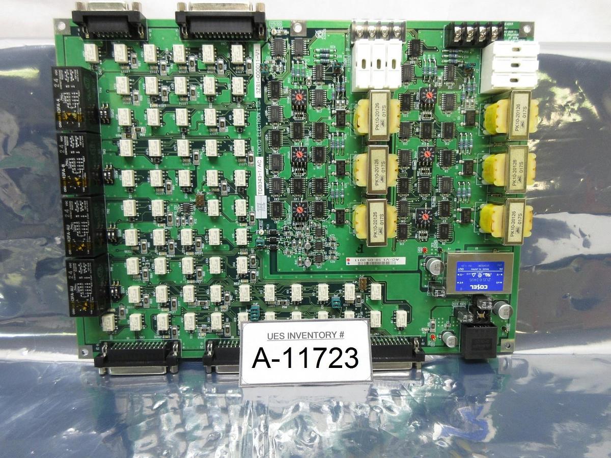 Used TEL Tokyo Electron 3Z81-000011-V1 Interface Board PCB TDB343-1/AC Used