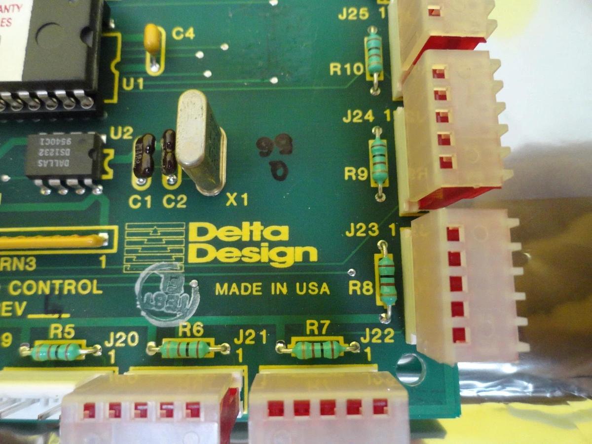 Used Delta Design 1669755-501 Push Bar/LCD Control PCB Working Surplus