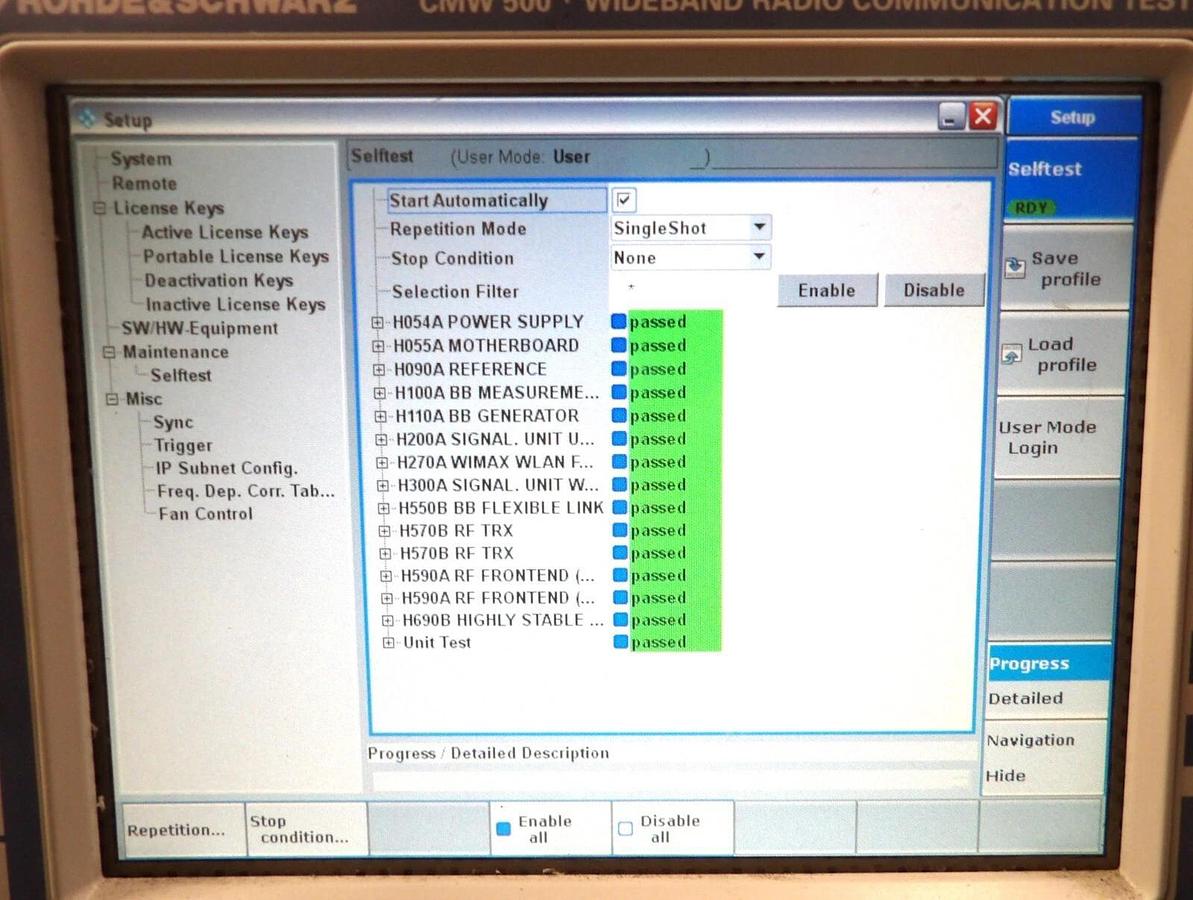 Used Rohde & Schwarz 1201.0002K50 Wideband Radio Tester CMW 500 Working Surplus
