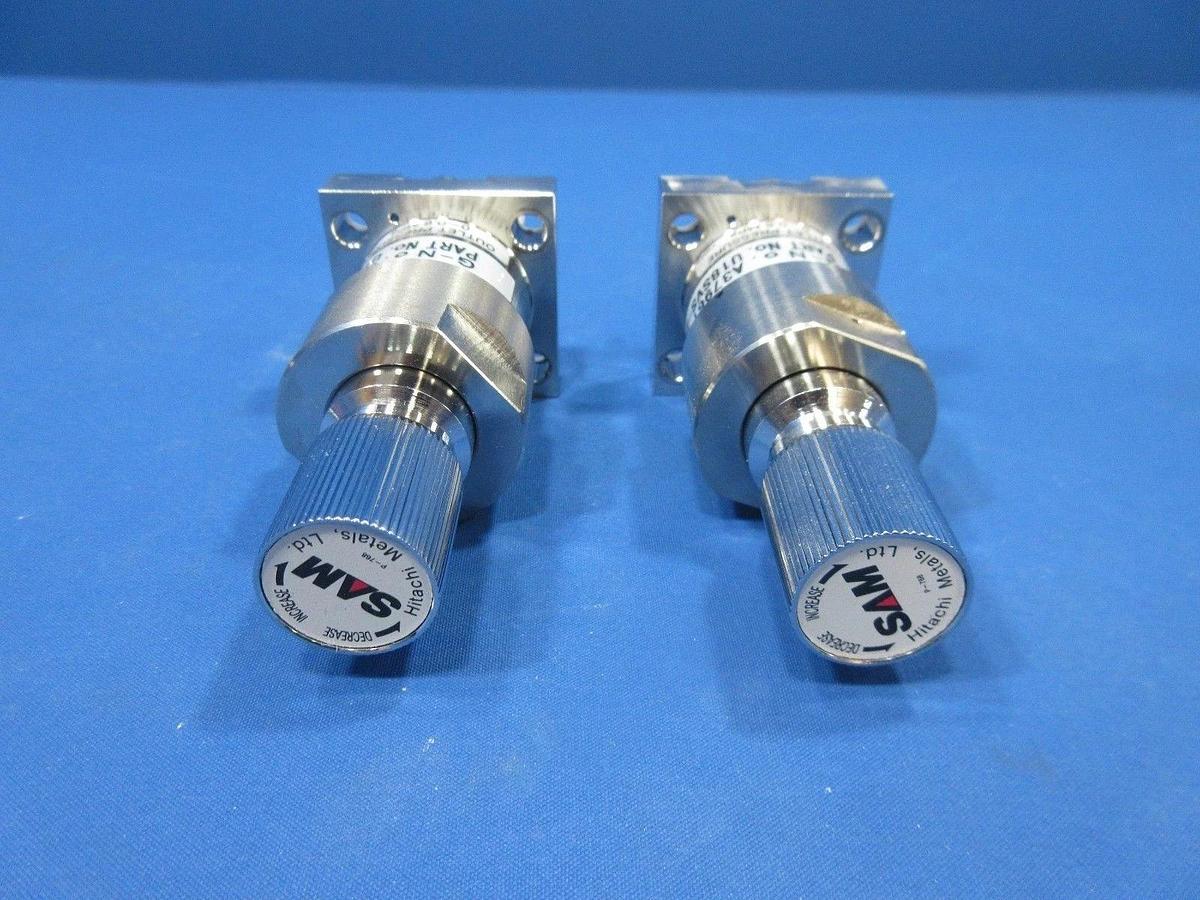 Used Hitachi Metals SAM U18SVS-2H-0106-F40F40-G P-768 0~0.6 MPa Lot of 9 Used Working