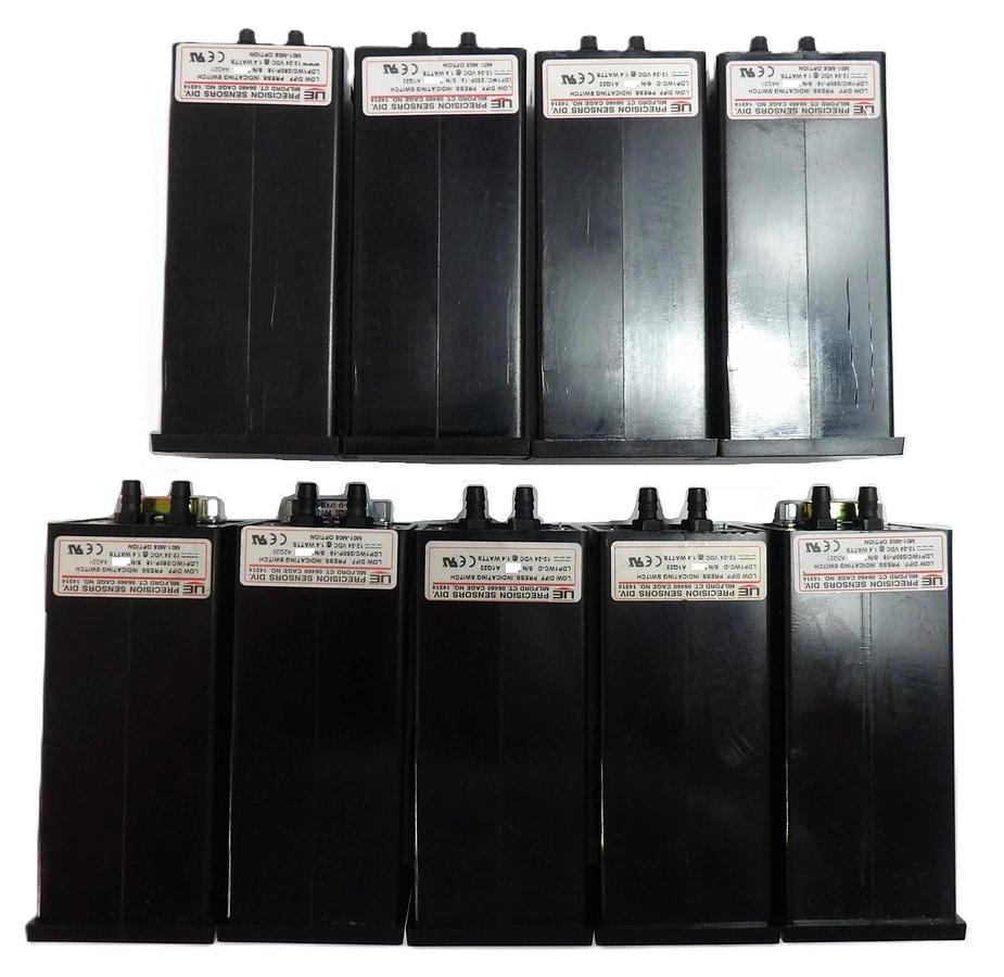 Used UE Precision Sensors LDP1WC/250P-16 LDP1WC-D Pressure Switch Lot of 9 Working