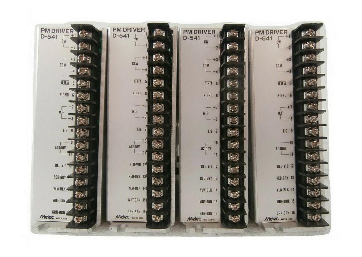 Used Melec D-541 Stepper Motor Driver PM DRIVER Reseller Lot of 4 Working Surplus