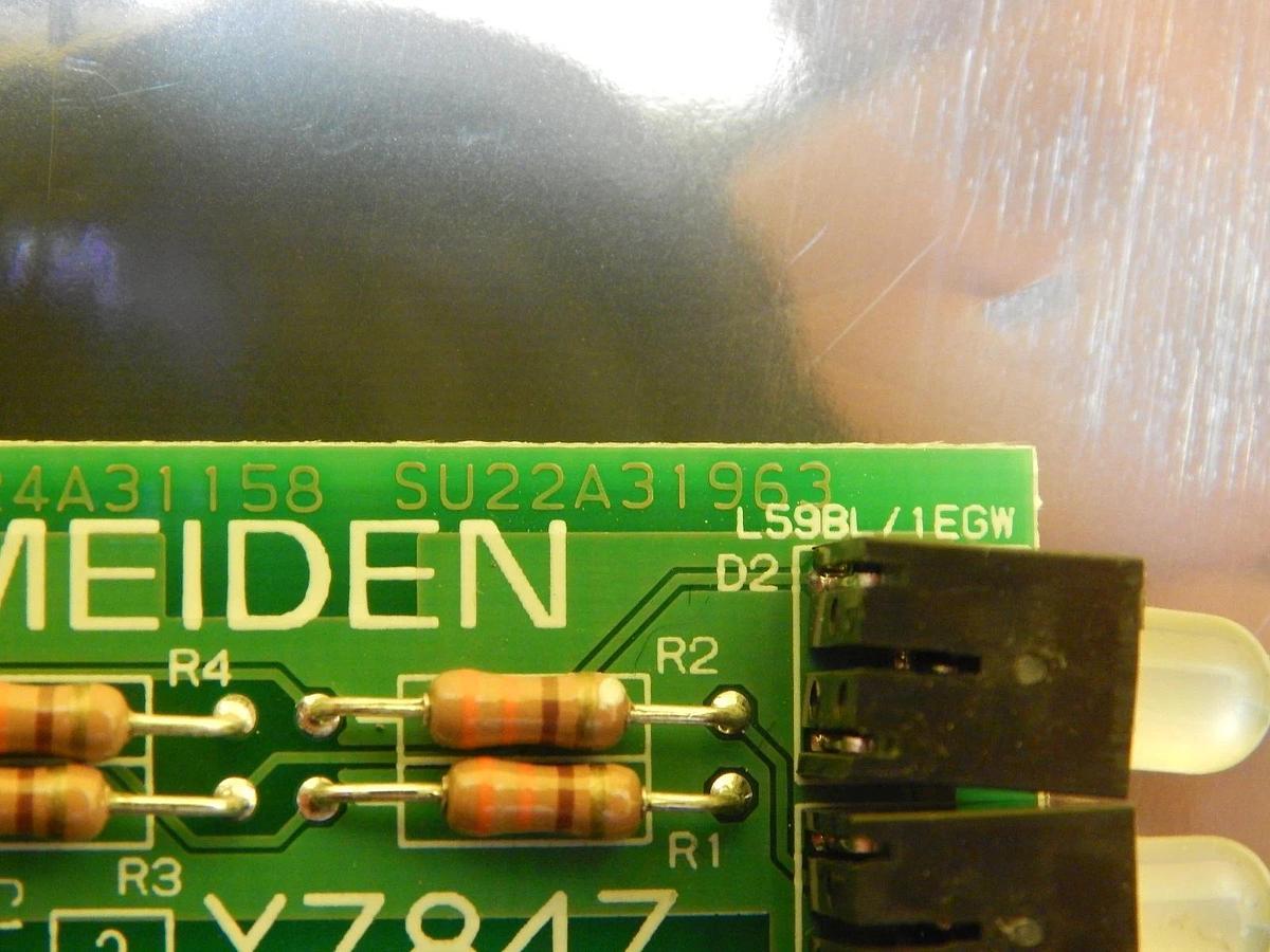 Used Meiden YZ84Z LED Indicator Board PCB SU22A31963 MU24A31158 Lot of 3 Used Working