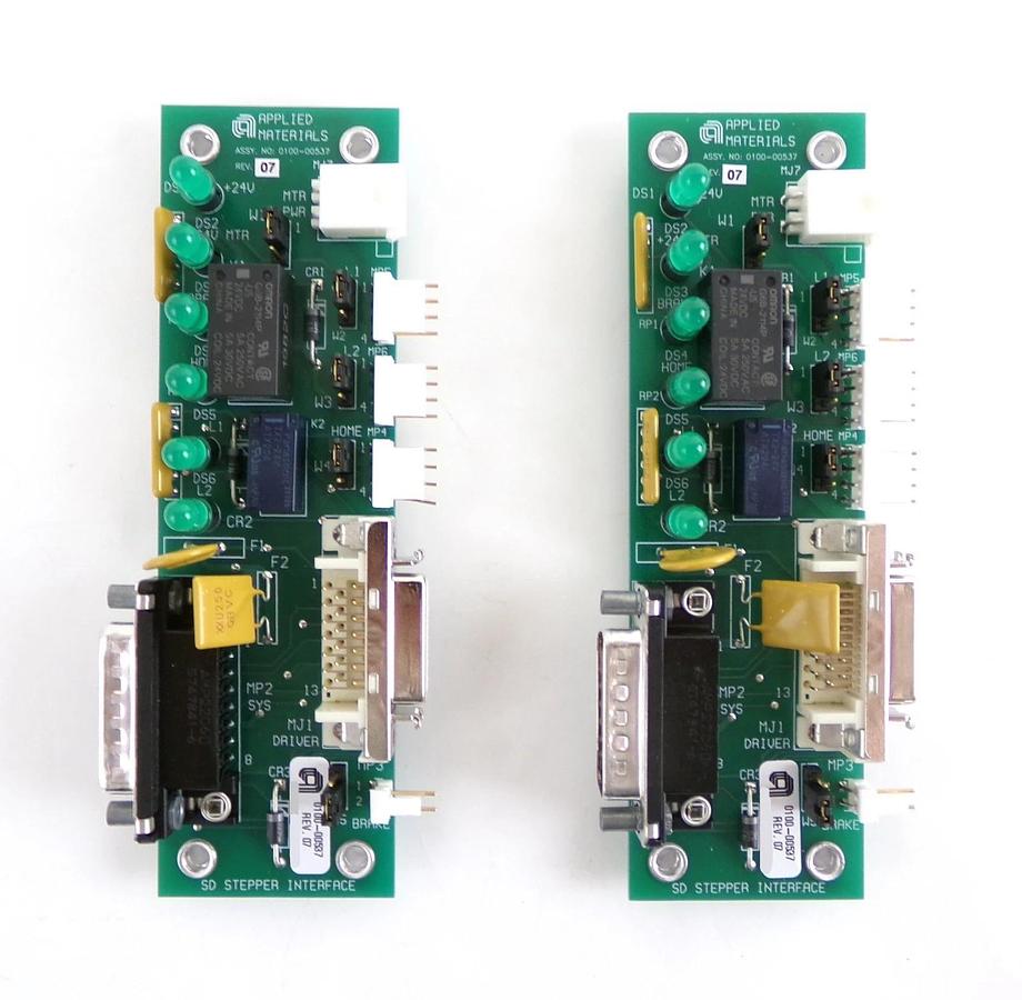 Used AMAT Applied Materials 0100-00537 SD Stepper Interface PCB Reseller Lot of 4
