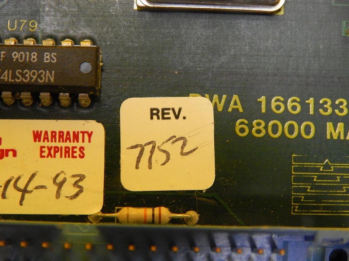 Used Delta Design 1661333-502 68000 Master Board PCB 1661332-401 Used Working
