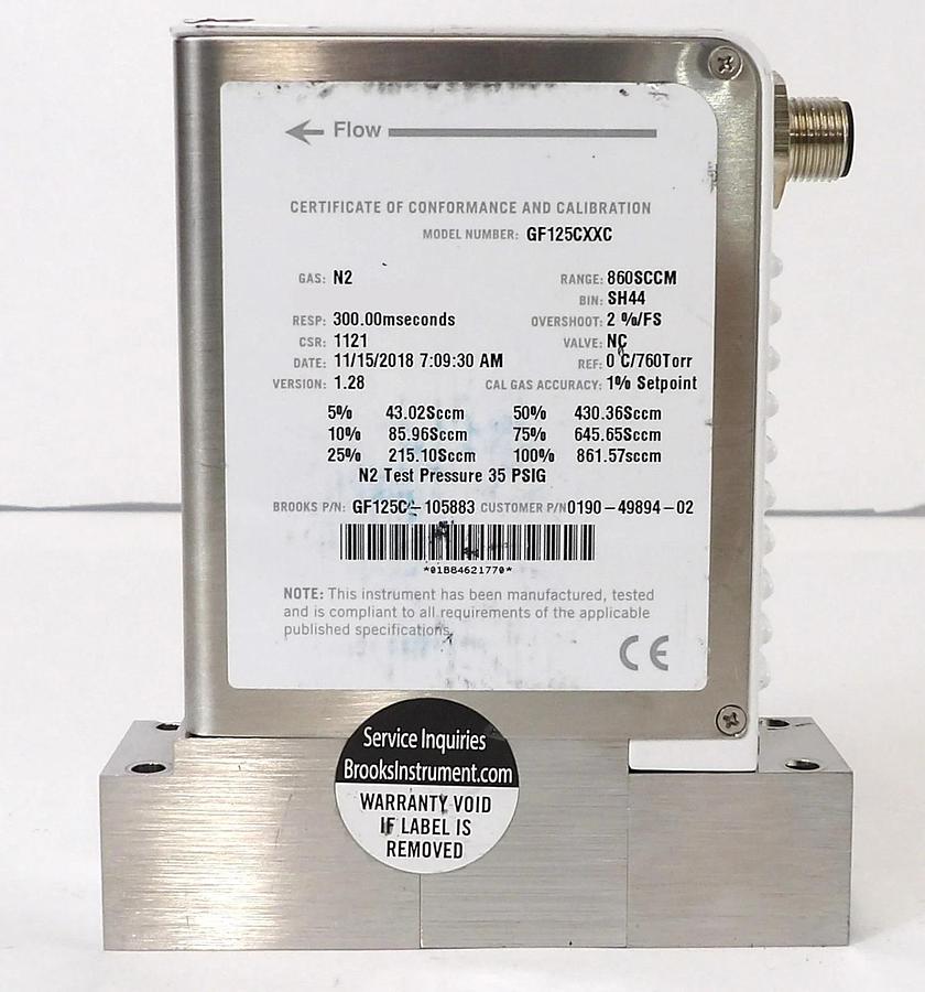 Used Brooks Instrument GF125C-125883 Mass Flow Controller MFC Reseller Lot of 11