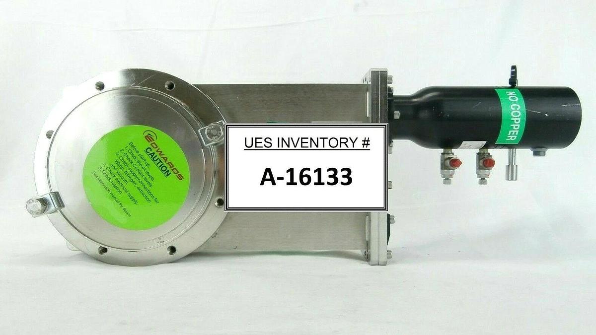 Used Edwards DN 200 6" ISO-F Pneumatic Gate Valve No Copper Working Spare